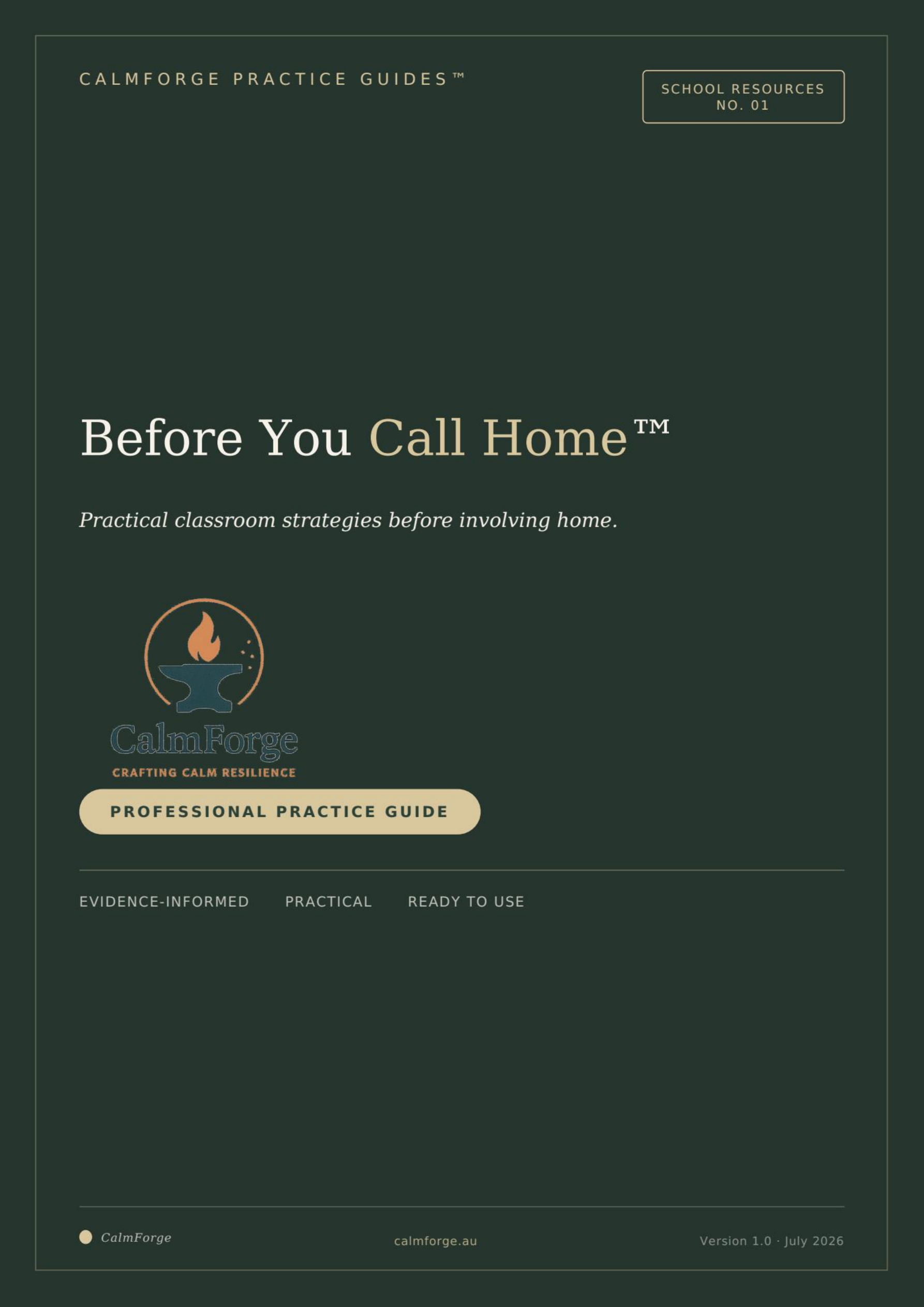 Before You Call Home