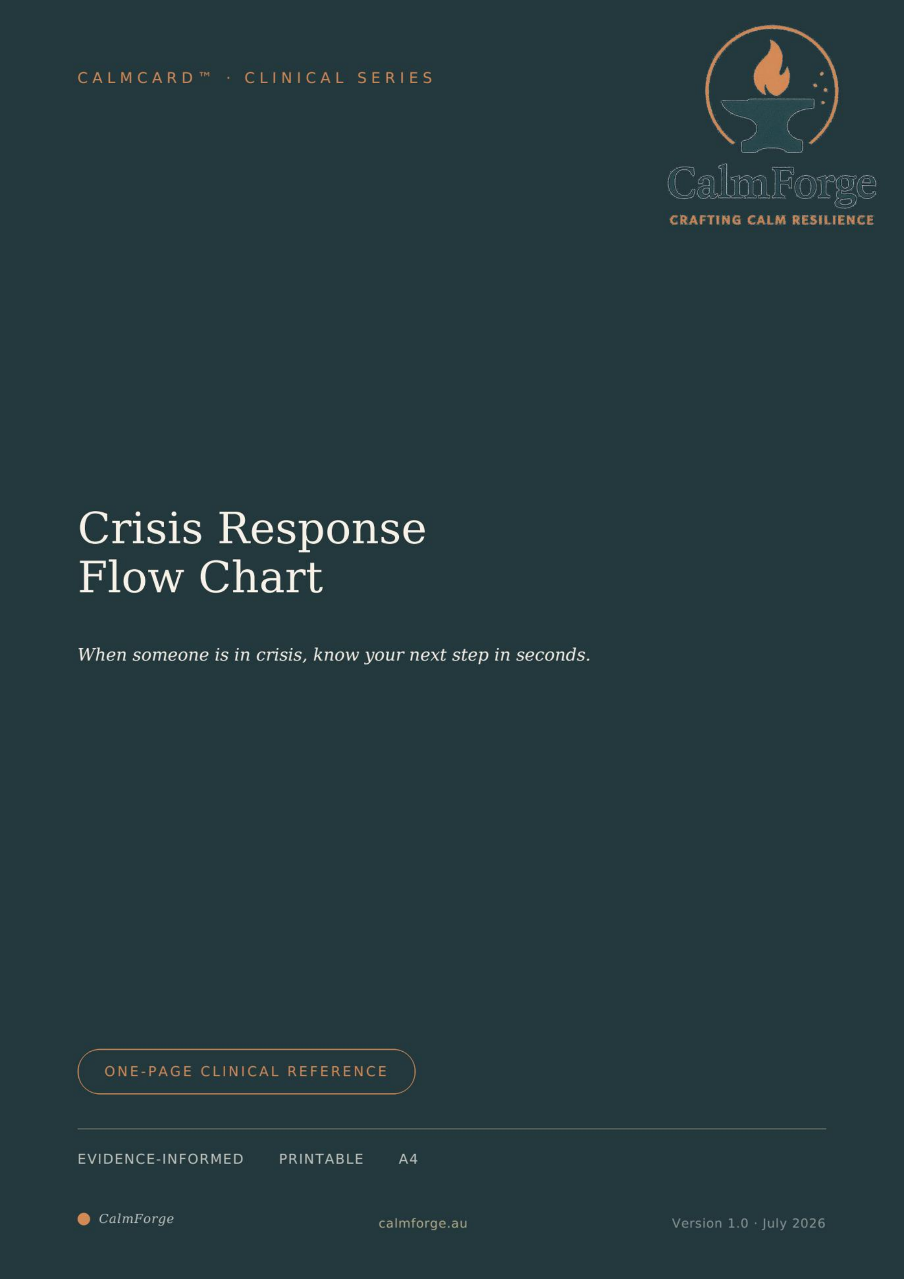 Crisis Response Flow Chart